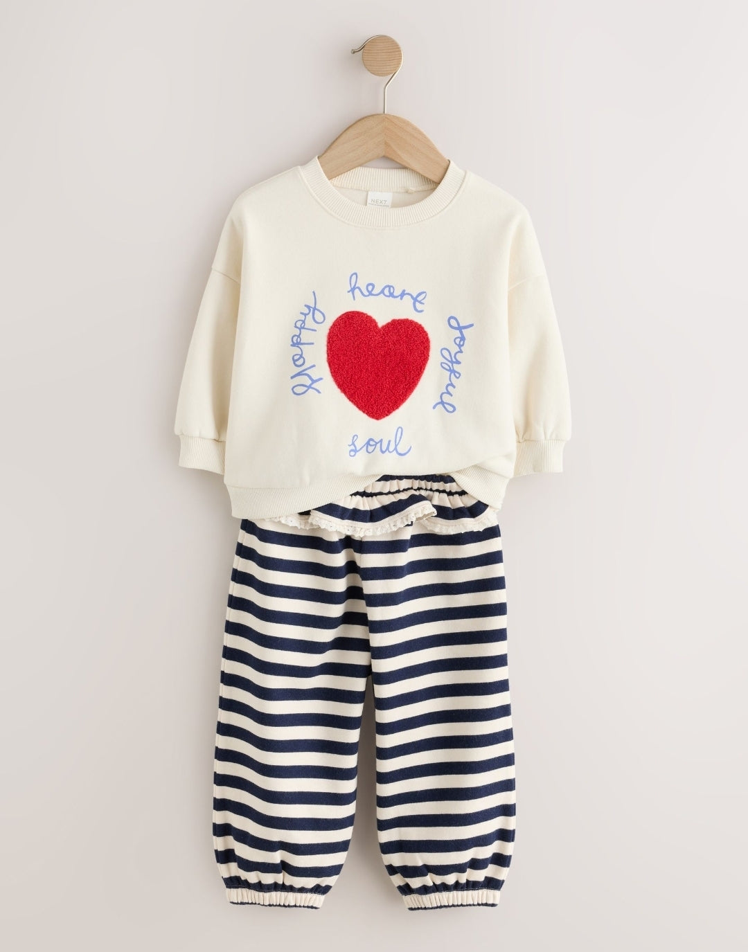 Red Sweatshirt and Barrel
Trousers Set 2 Pack