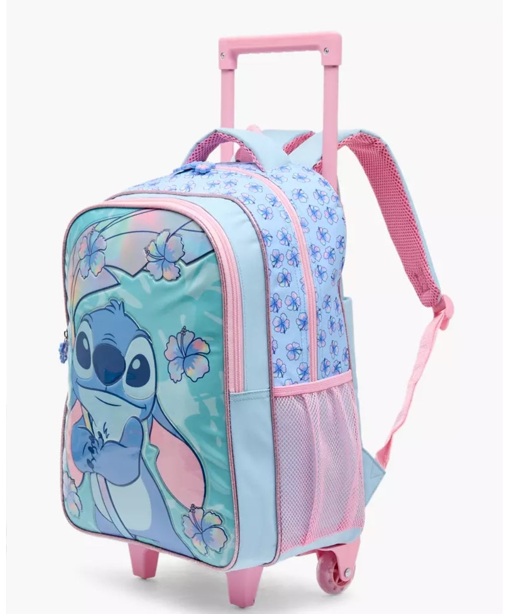Disney Stitch Print 5-Piece School Trolley Bag Set 16 inches