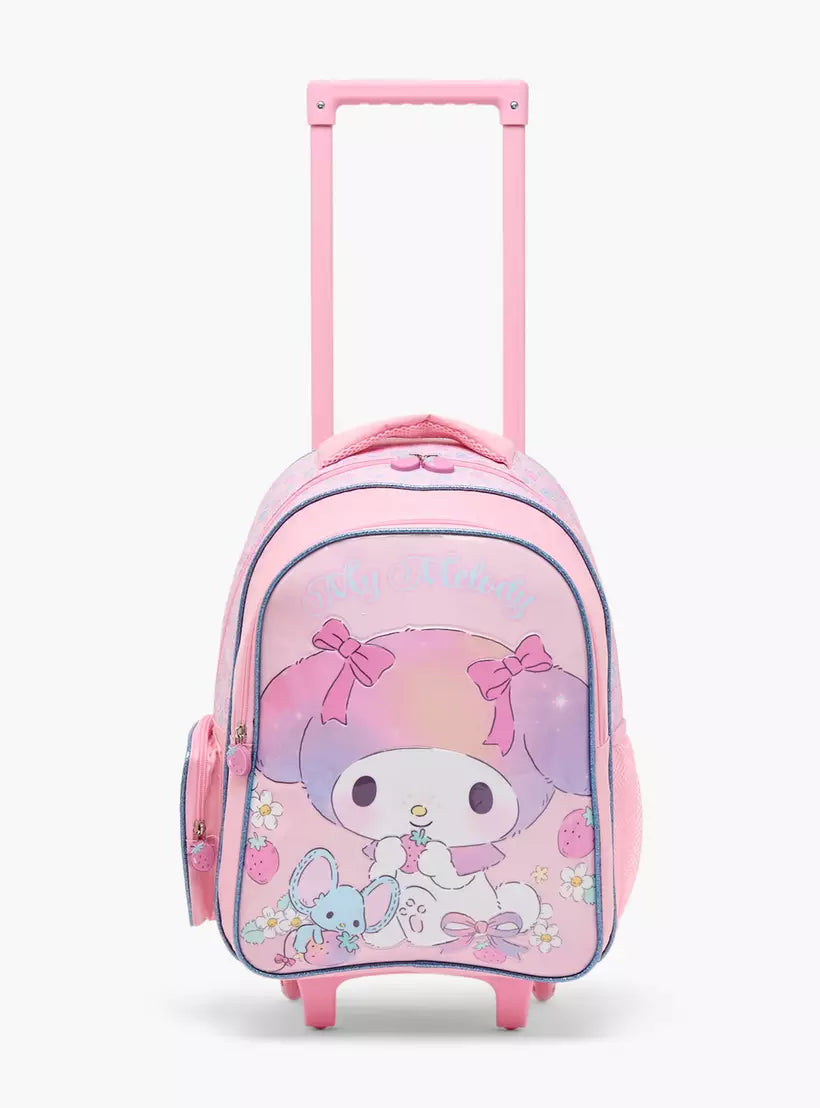 Sanrio My Melody Print 5-Piece School Trolley Bag Set 16 inches