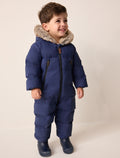 Navy Waterproof Padded Snowsuit