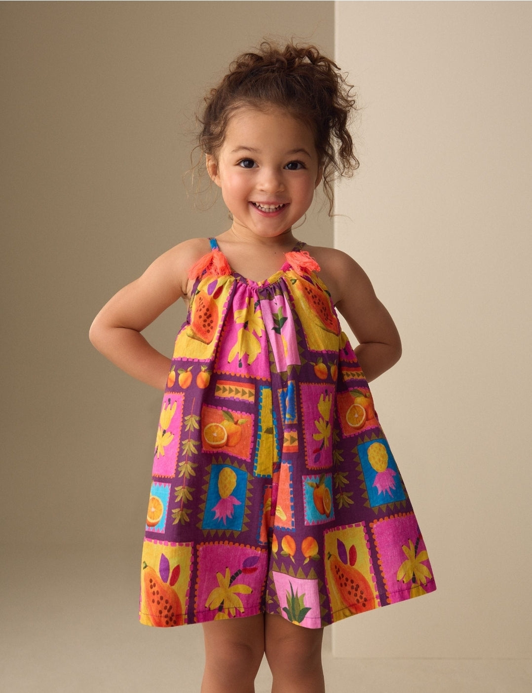 Multi Print Strappy Playsuit