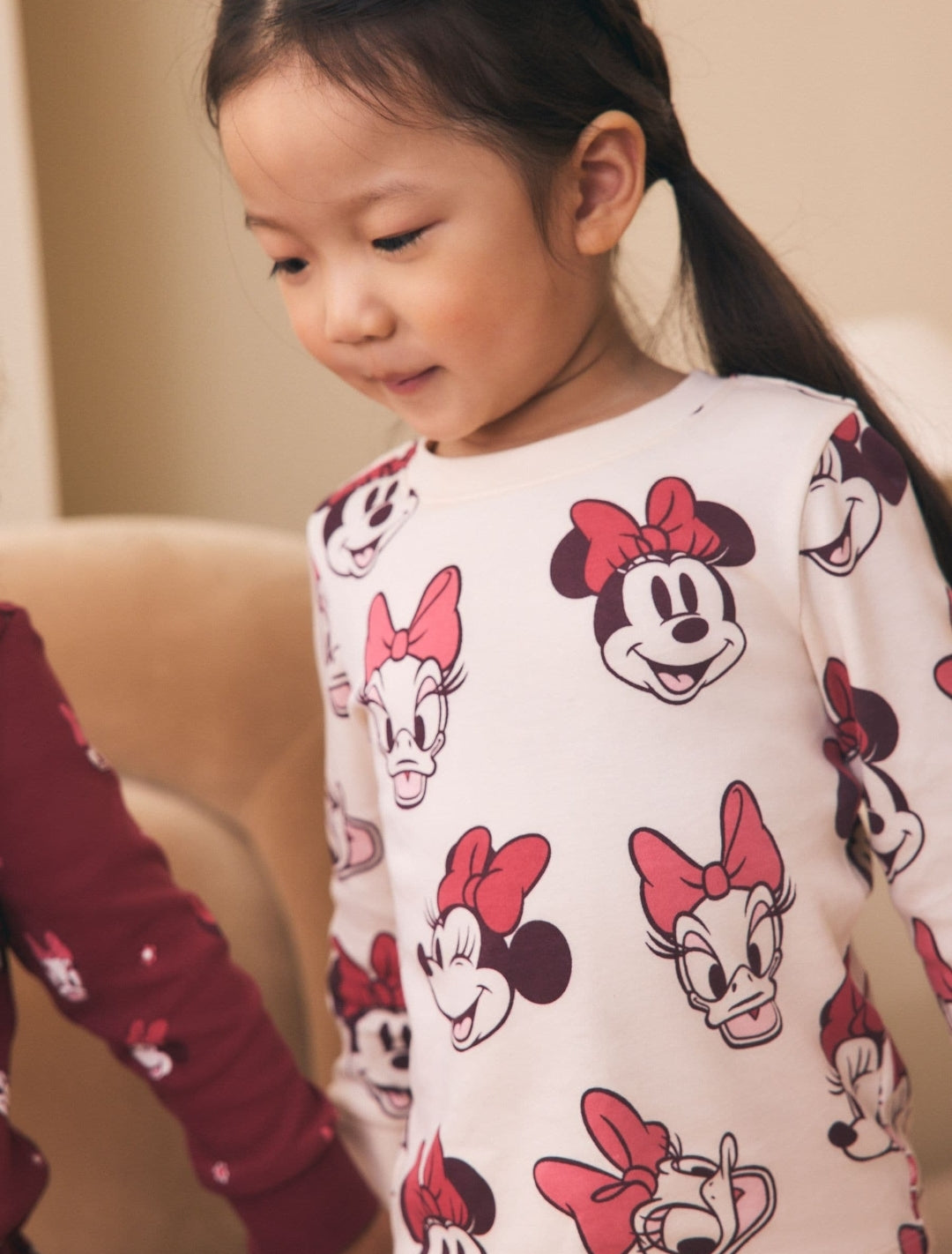 Burgundy Red Minnie Mouse Snuggle Pyjamas 3 Pack