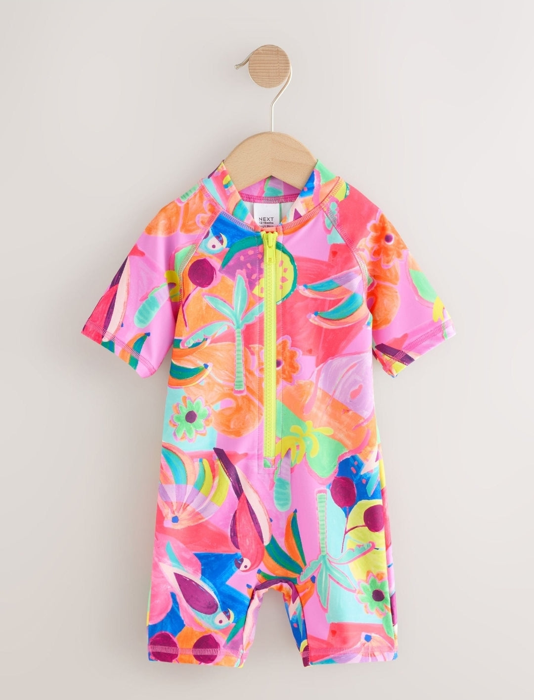 Orange Tropical Sunsafe Swimsuit
