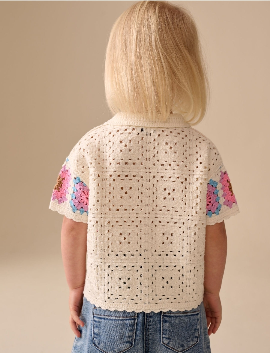 Cream Crochet Whale and Seashell
Top
