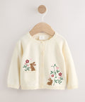 Natural Embroidered Baby Bunny
Cardigan