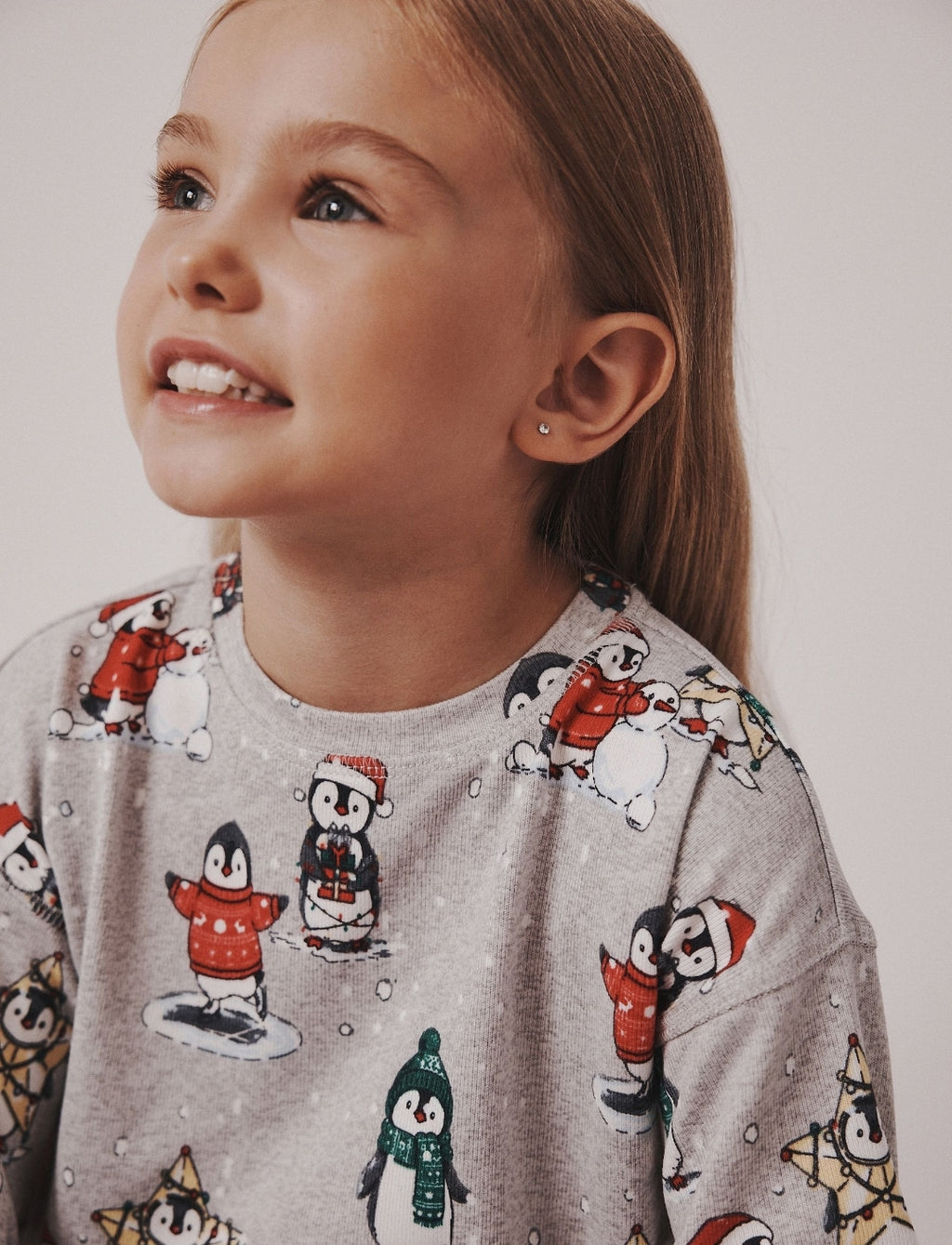 Grey Christmas Joggers Pyjamas 1Pack