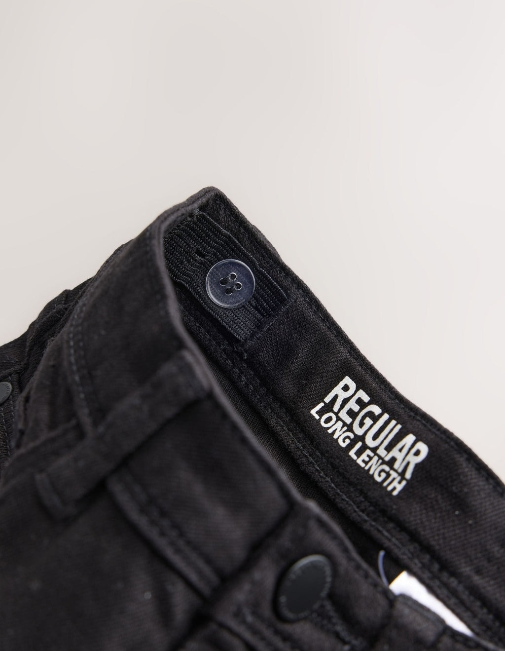 Black Regular Fit Stretch Longer
Leg Jeans