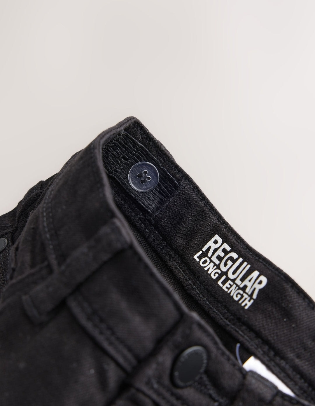 Black Regular Fit Stretch Longer
Leg Jeans