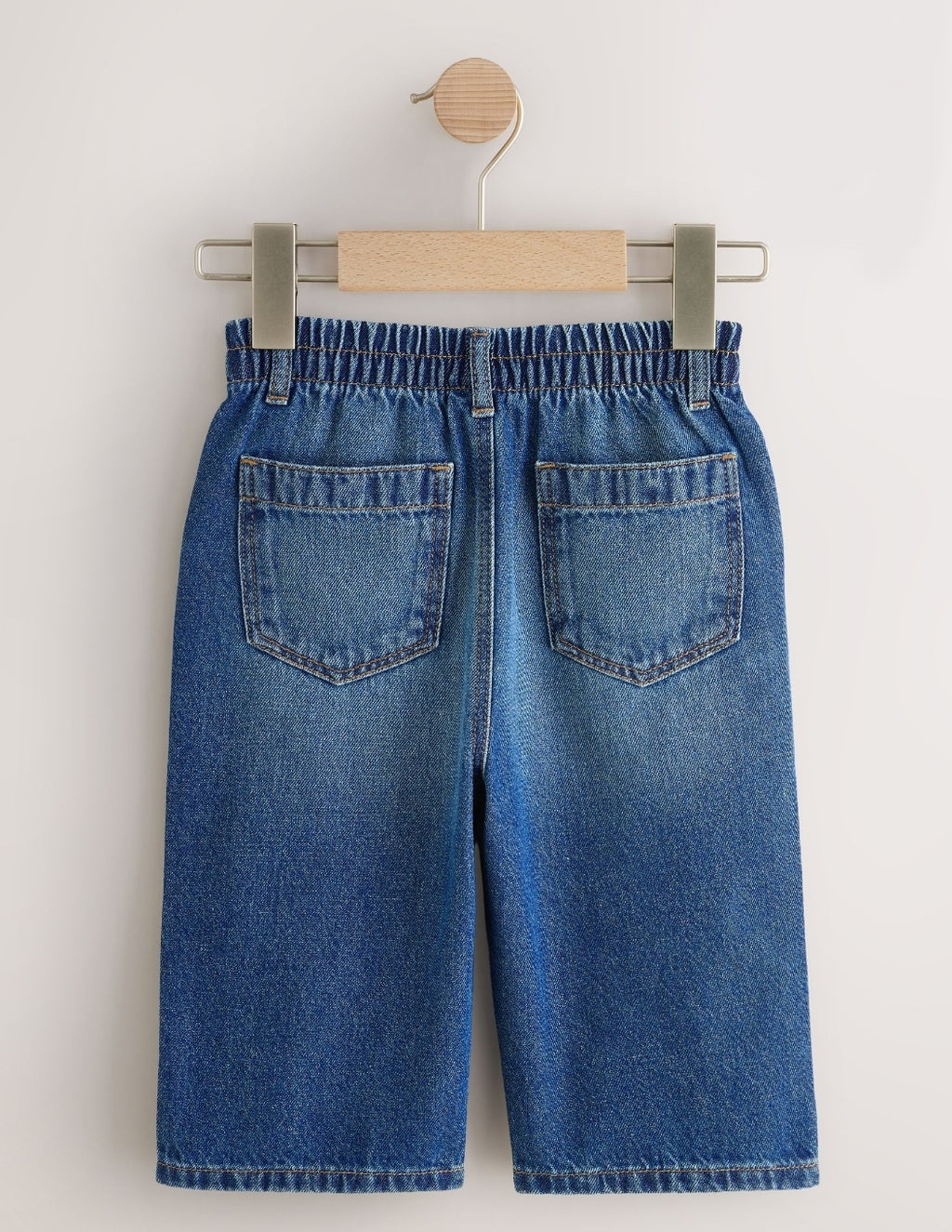 Mid Blue Denim Wide Fit Jeans