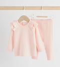 Light Pink Baby Knitted Jumper and Leggings Set 2 Piece