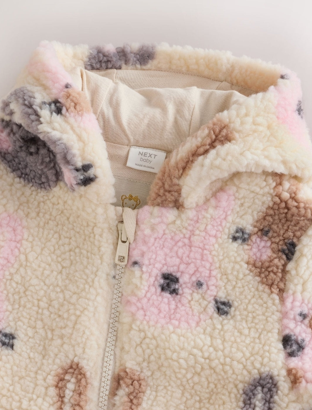 Ecru Bunny All Over Print Borg
Hooded Baby