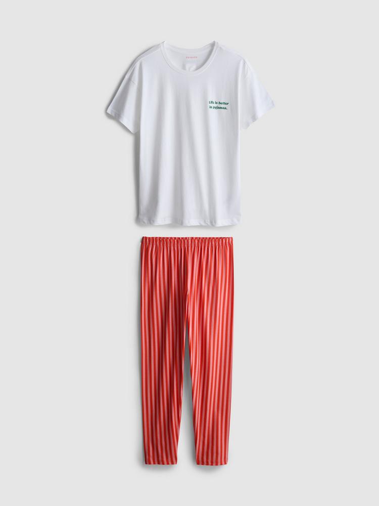 Cotton T-Shirt Pyjamas