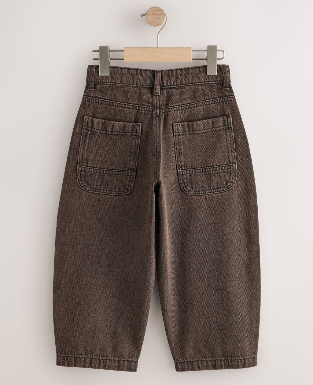 Brown Barrel Fit Authentic Jeans