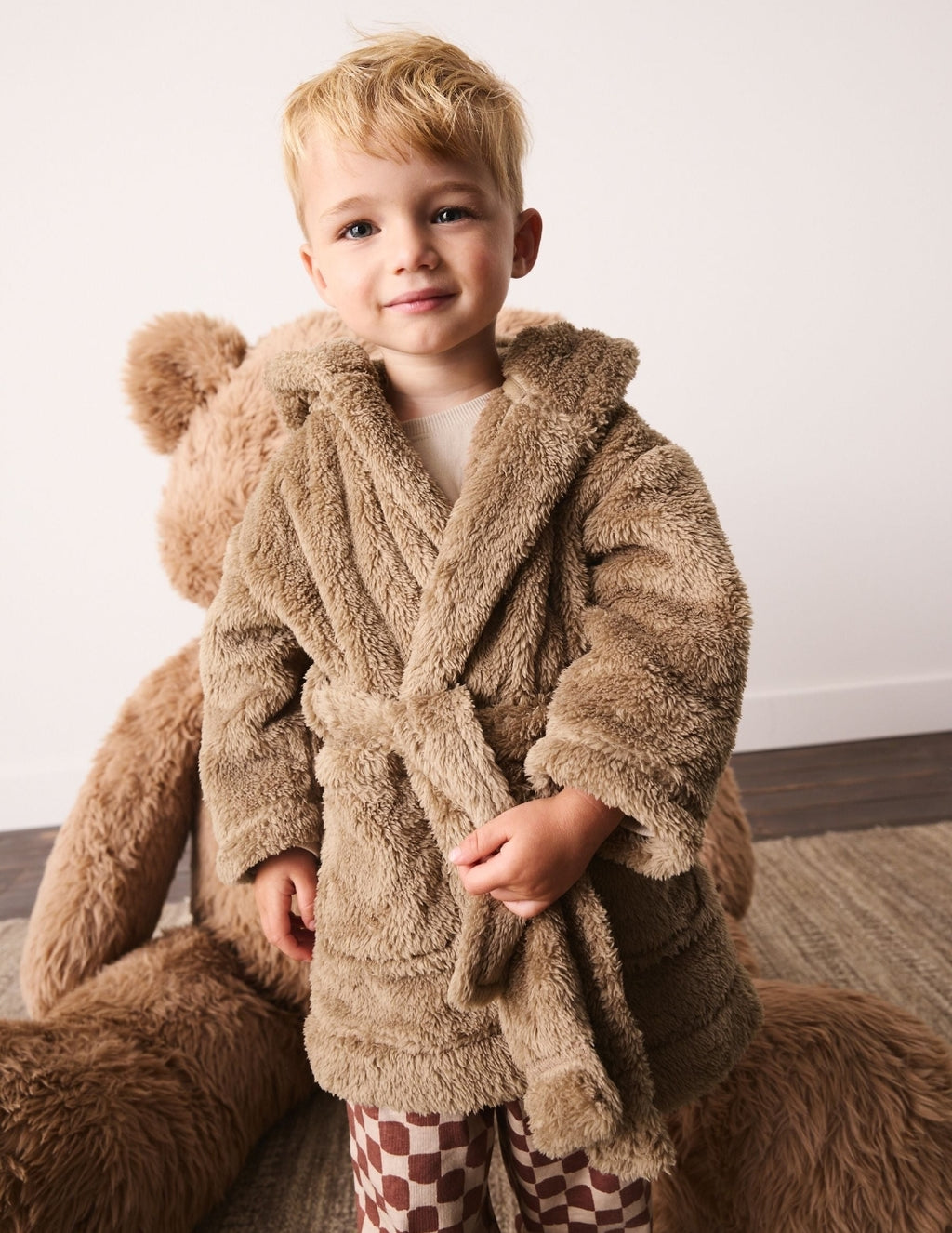 Brown Bear Fleece Robe