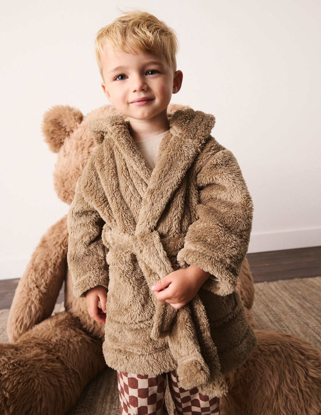 Brown Bear Fleece Robe