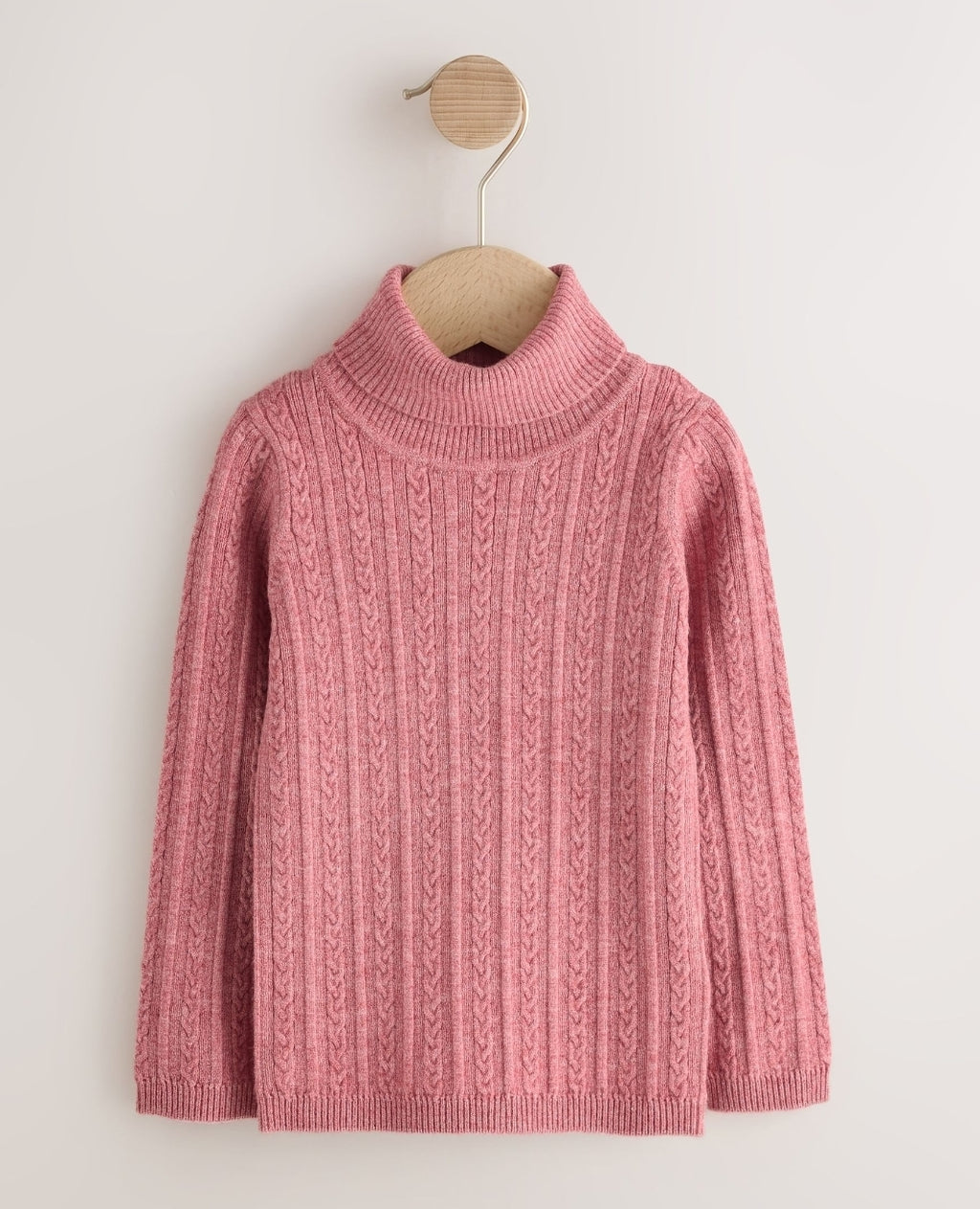 Pink Roll Neck Jumper