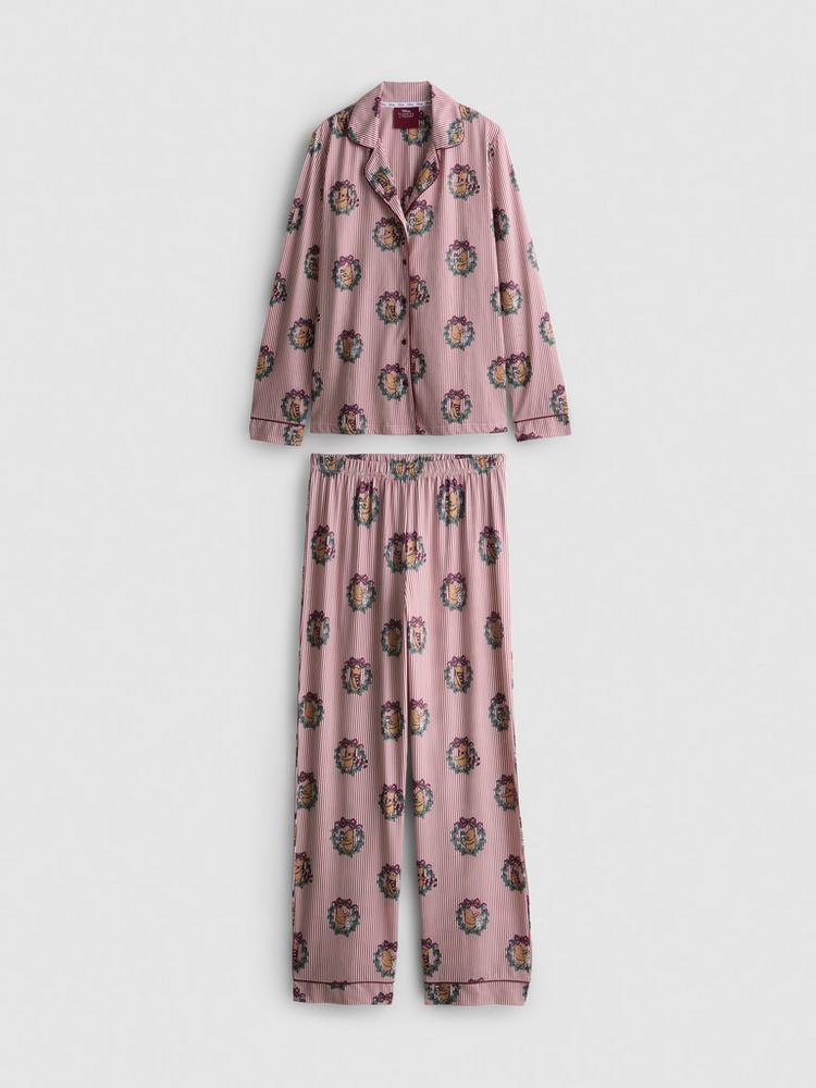 Primark Disney's Winnie the Pooh Striped Printed Boyfriend Pyjamas