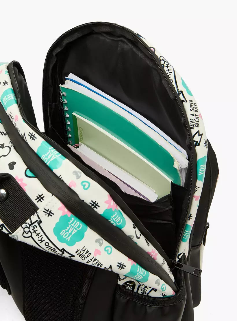 Sanrio Hello Kitty Print Backpack - 17 inches