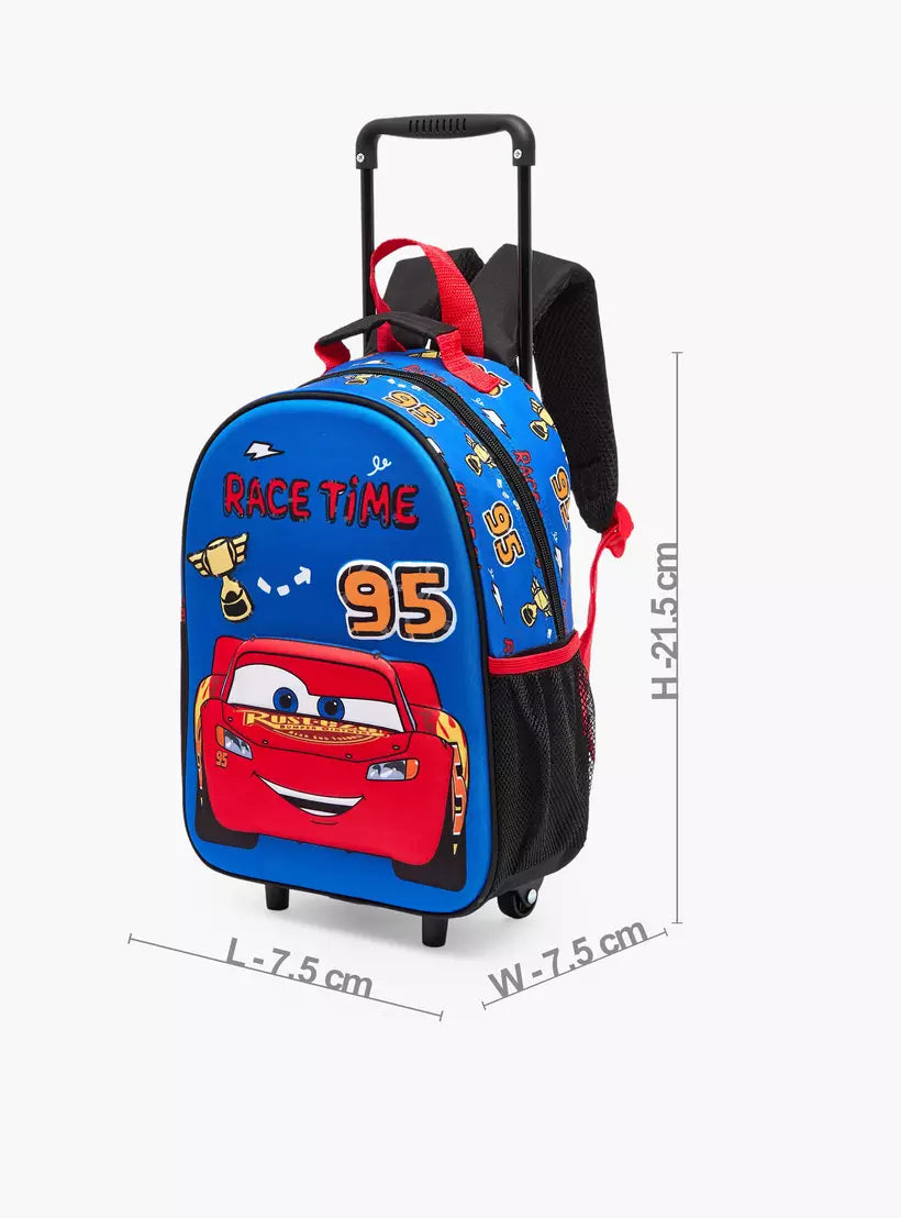 Disney Cars Print 3-Piece School Trolley Bag Set 14 inches