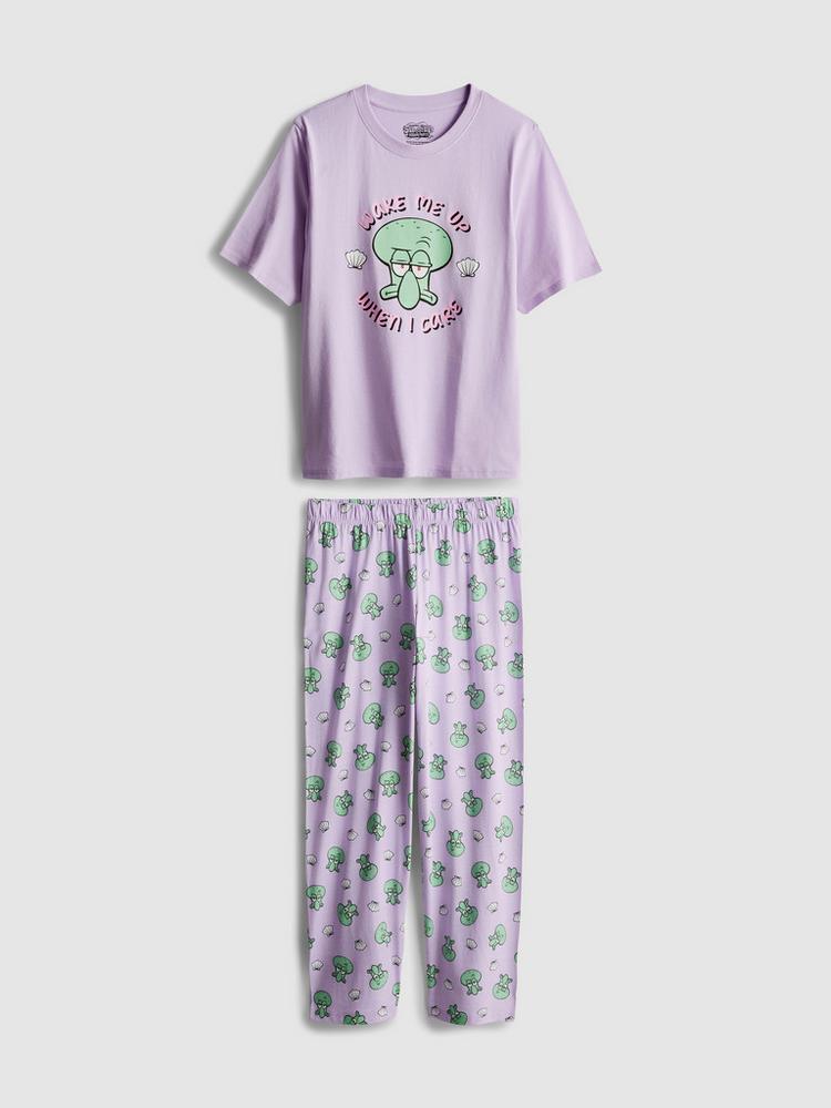 SpongeBob SquarePants Graphic Cotton Pyjamas