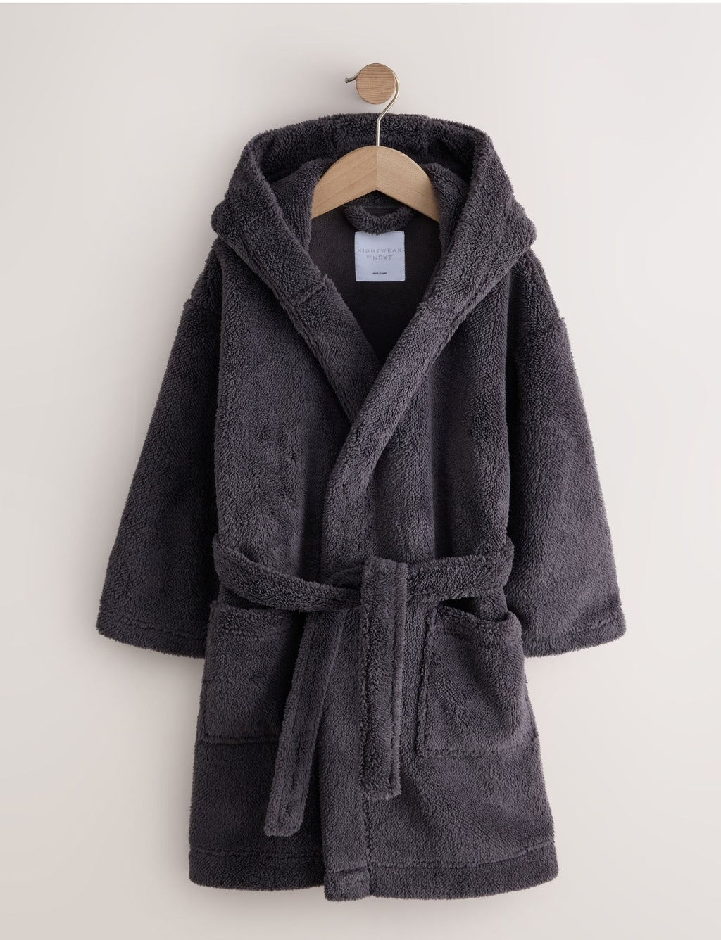 Grey Fleece Robe