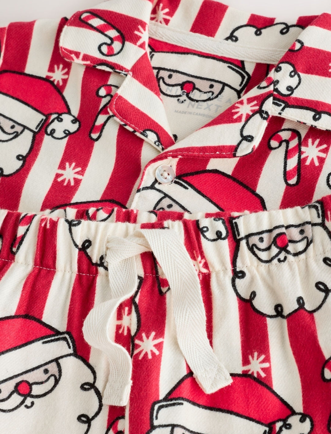 Red/White Santa Stripe Christmas Pyjamas