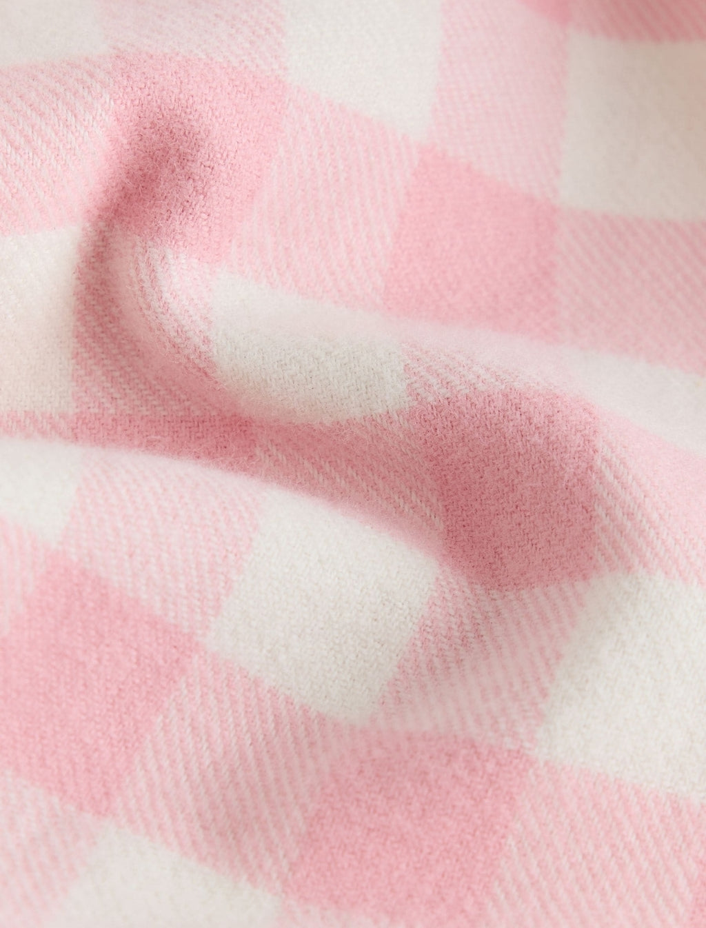 Ecru/Pink Check Ribbon Wrapped Woven Button Through Pyjamas Set