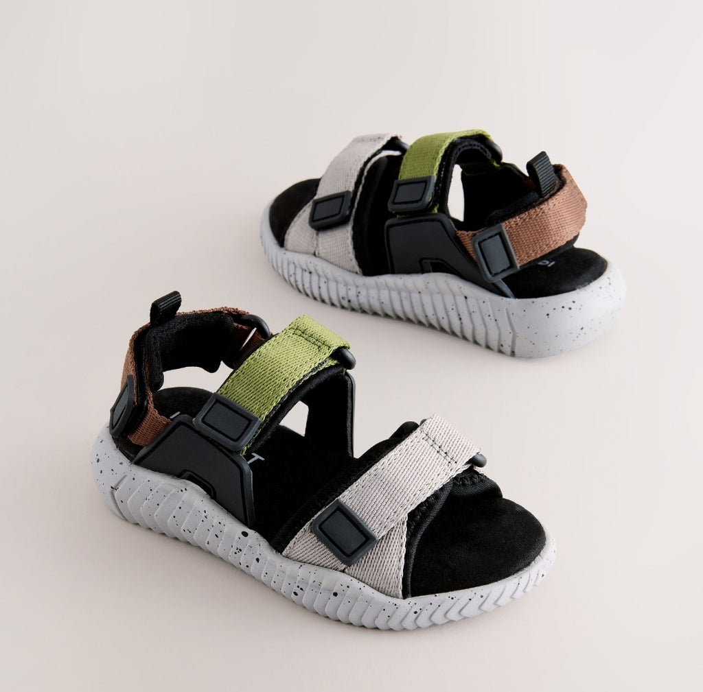 Grey/Black Utility Trekker Walking Sandals