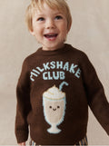 Brown Character Knitted Crew
Neck Jumper