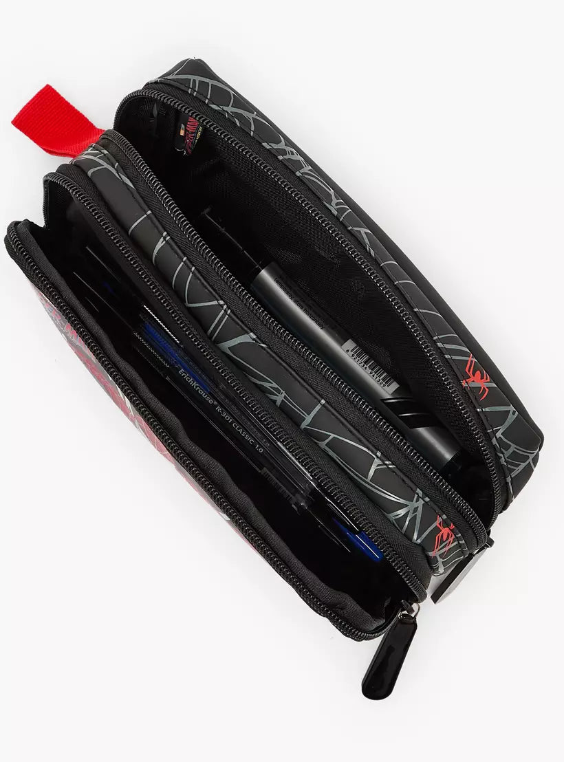 Spider-Man Print Pencil Pouch with 2 Compartments