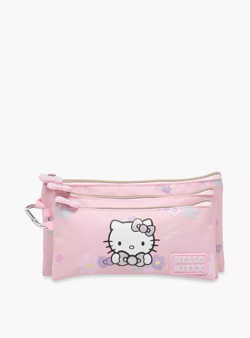 Hello Kitty Printed Pencil Pouch with Zip Closure