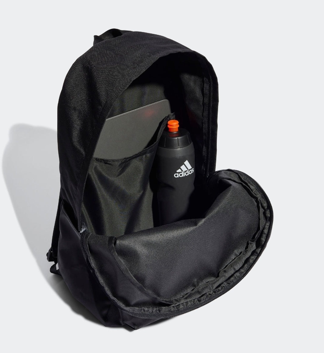adidas Black Chrome Classic 3 Bar Logo Backpack