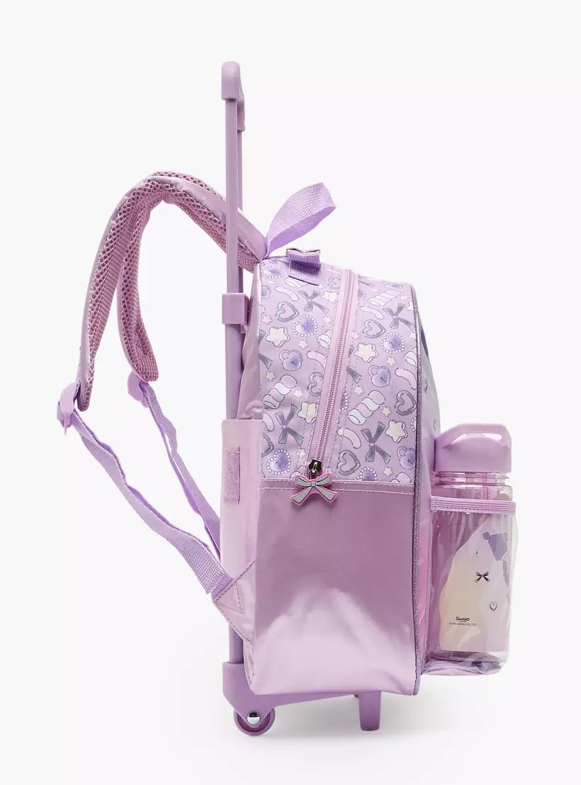 Sanrio Kuromi Print 3-Piece School Trolley Bag Set 14 inches