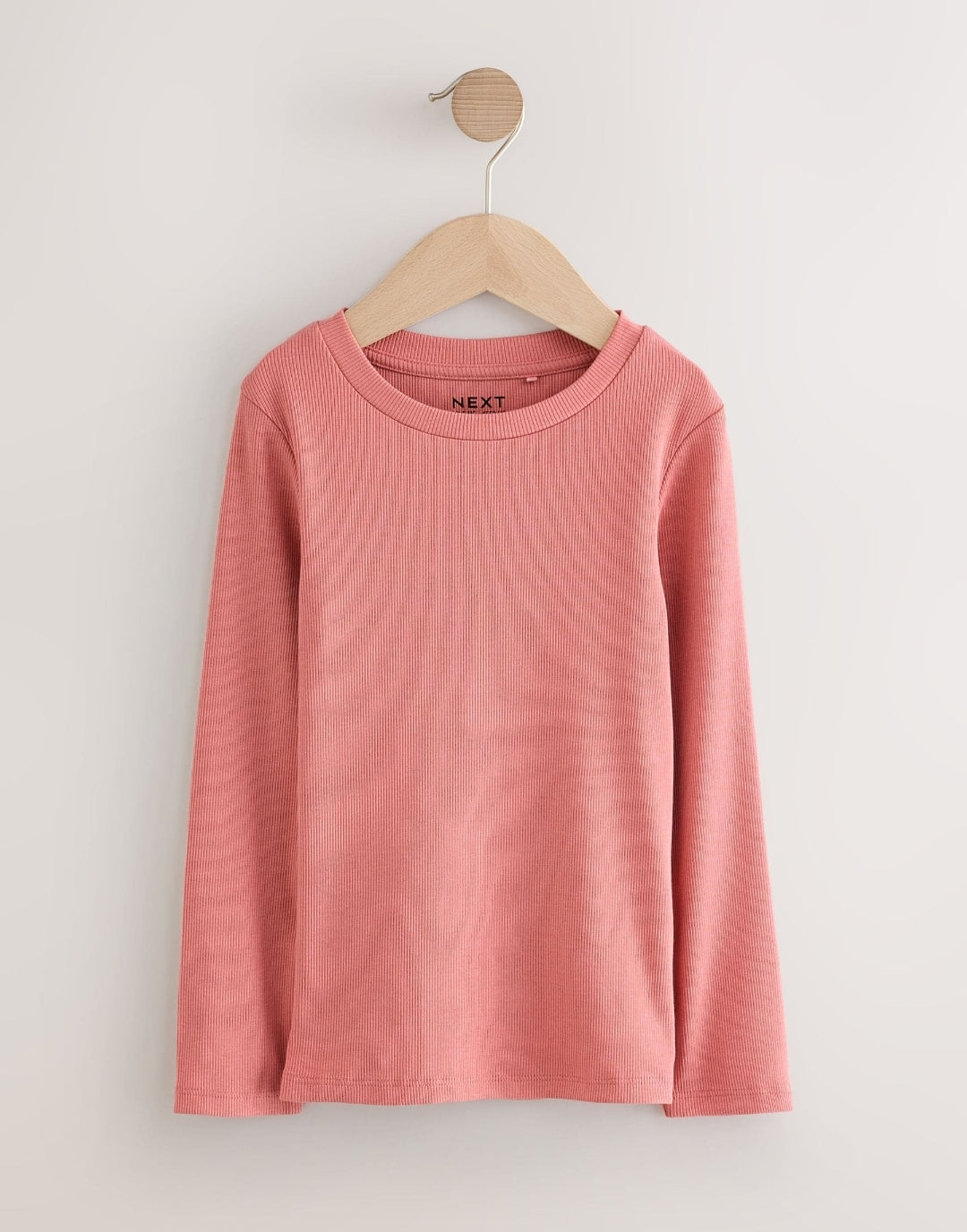 Black/Pink/White Long Sleeve Ribbed Tops 3 Pack