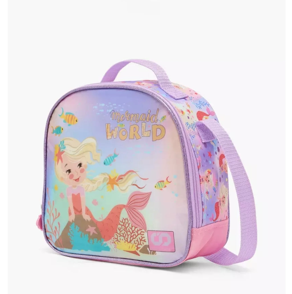 Mermaid 5-Piece School Trolley Bag Set 16 inches