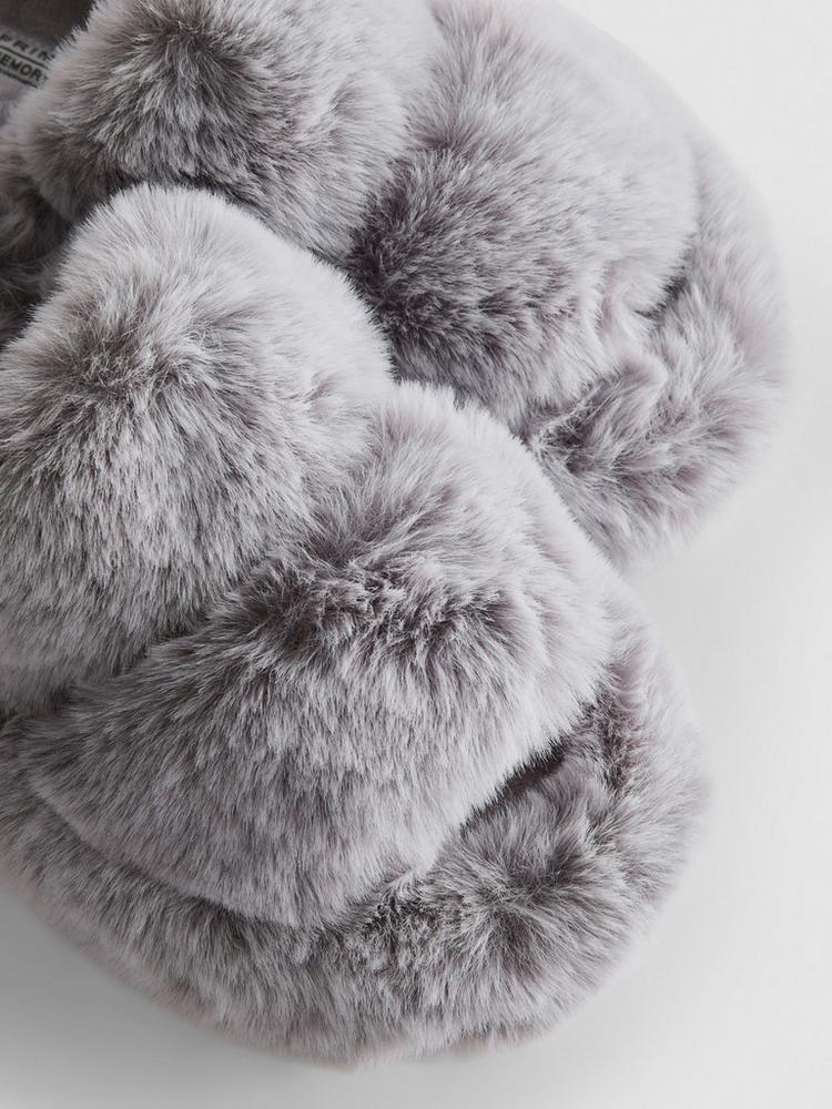 Primark Double Strap Fluffy Slippers