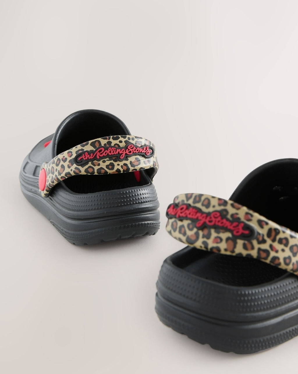 Black The Rolling Stones Clogs