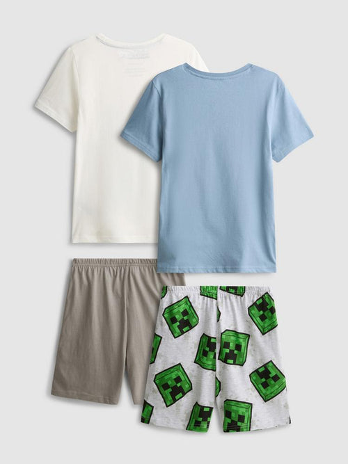 2pk Minecraft Graphic Cotton Short Pyjamas
