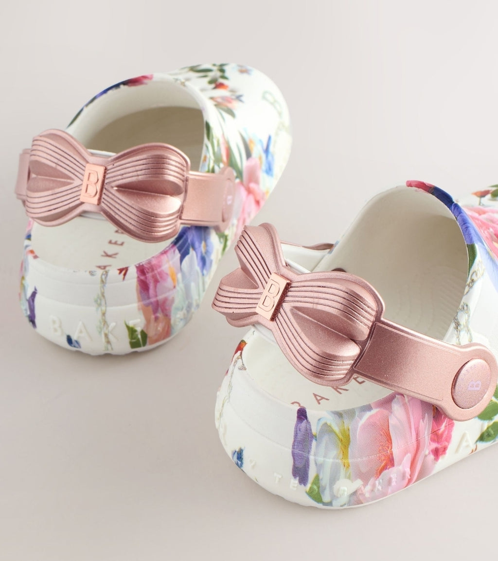 Baker by Ted Baker Girls Bow Clog Sandals