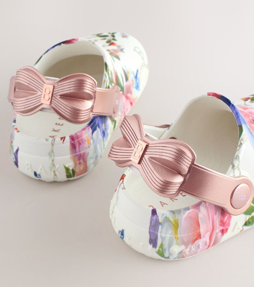 Baker by Ted Baker Girls Bow Clog Sandals