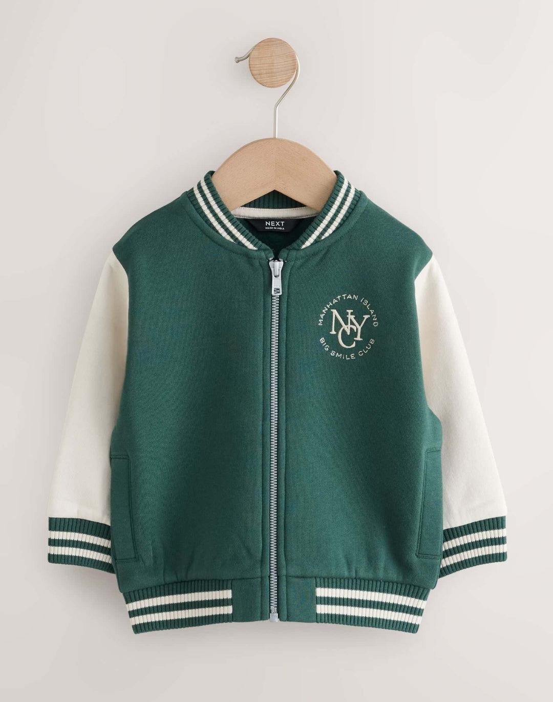 Green Jersey Bomber Jacket