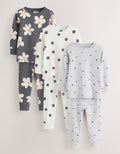 Monochrome Snuggle Pyjamas 3 Pack