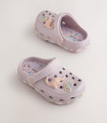 Purple Dinosaur Character Clogs
