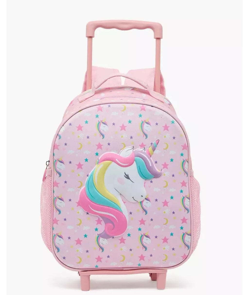 Unicorn Print 3-Piece Trolley Bag Set 14 inch