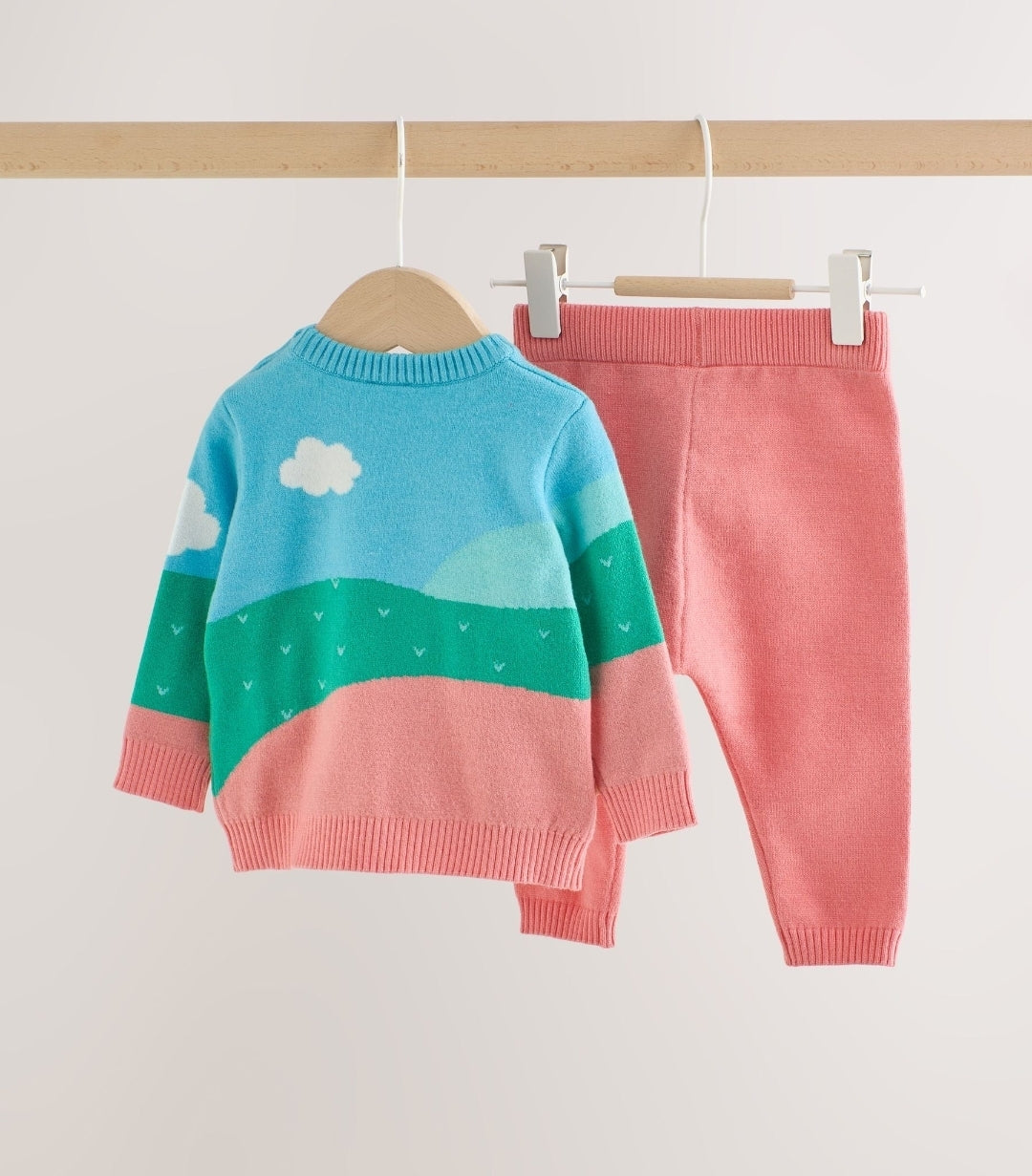 Bright Farm Character Knitted Scene Jumper and Leggings Baby