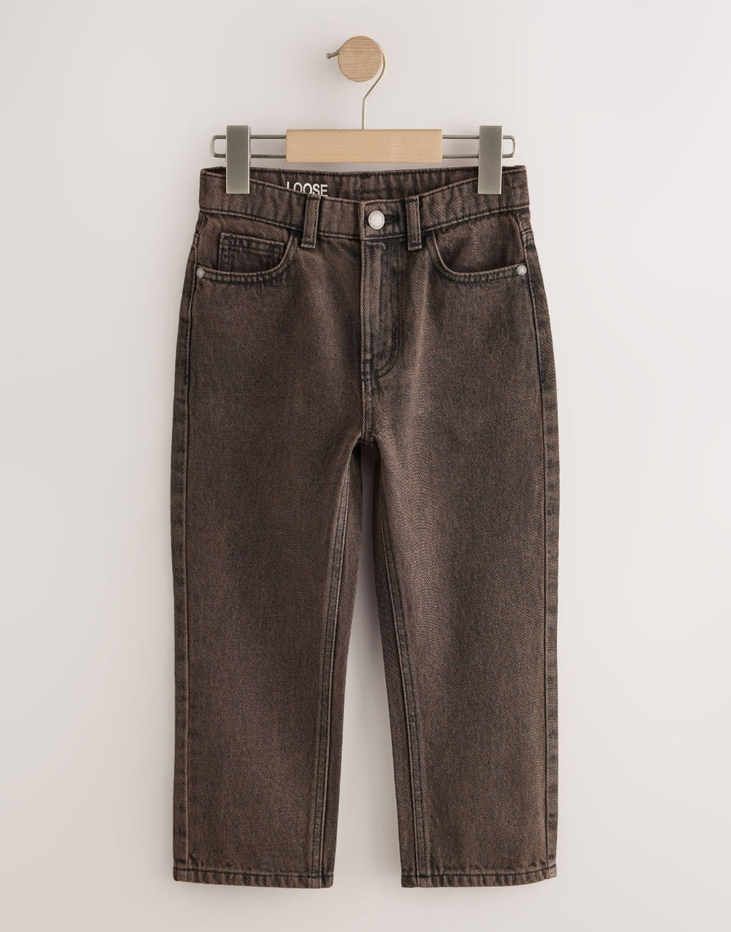 Brown Loose Fit Authentic Jeans