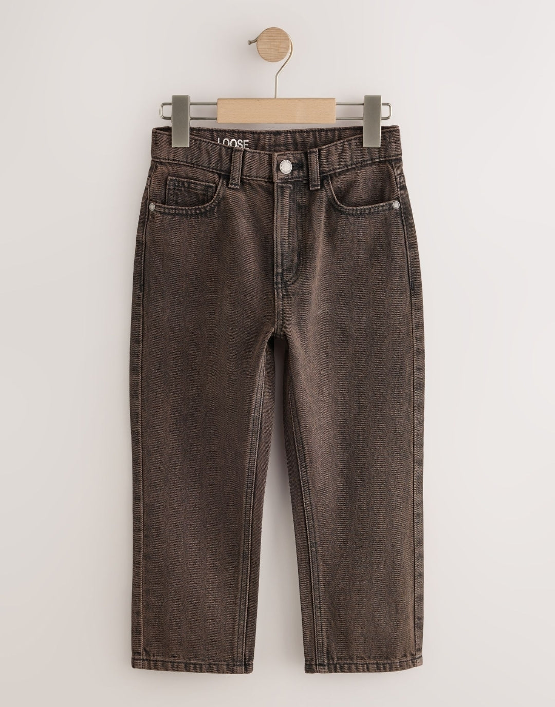 Brown Loose Fit Authentic Jeans