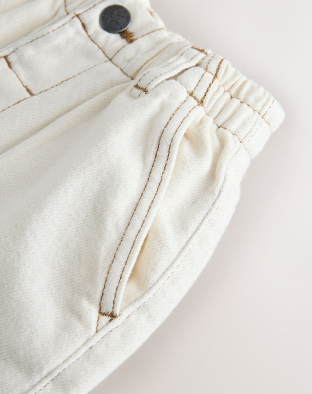 Ecru Wide Fit Jeans