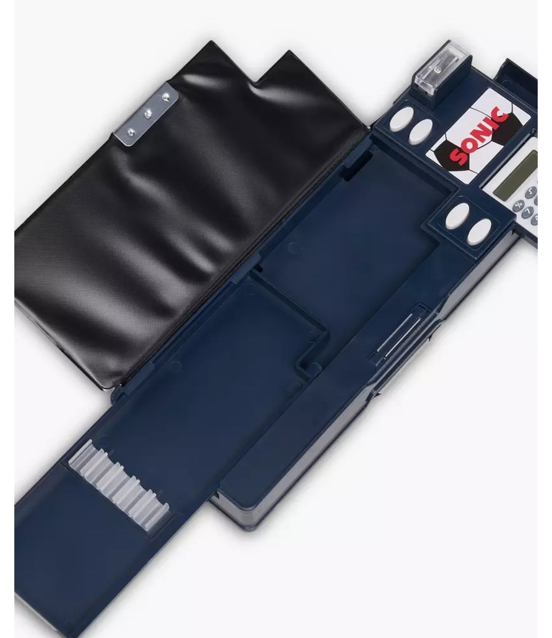 SEGA Sonic Print Pencil Case with Magnetic Flap Closure