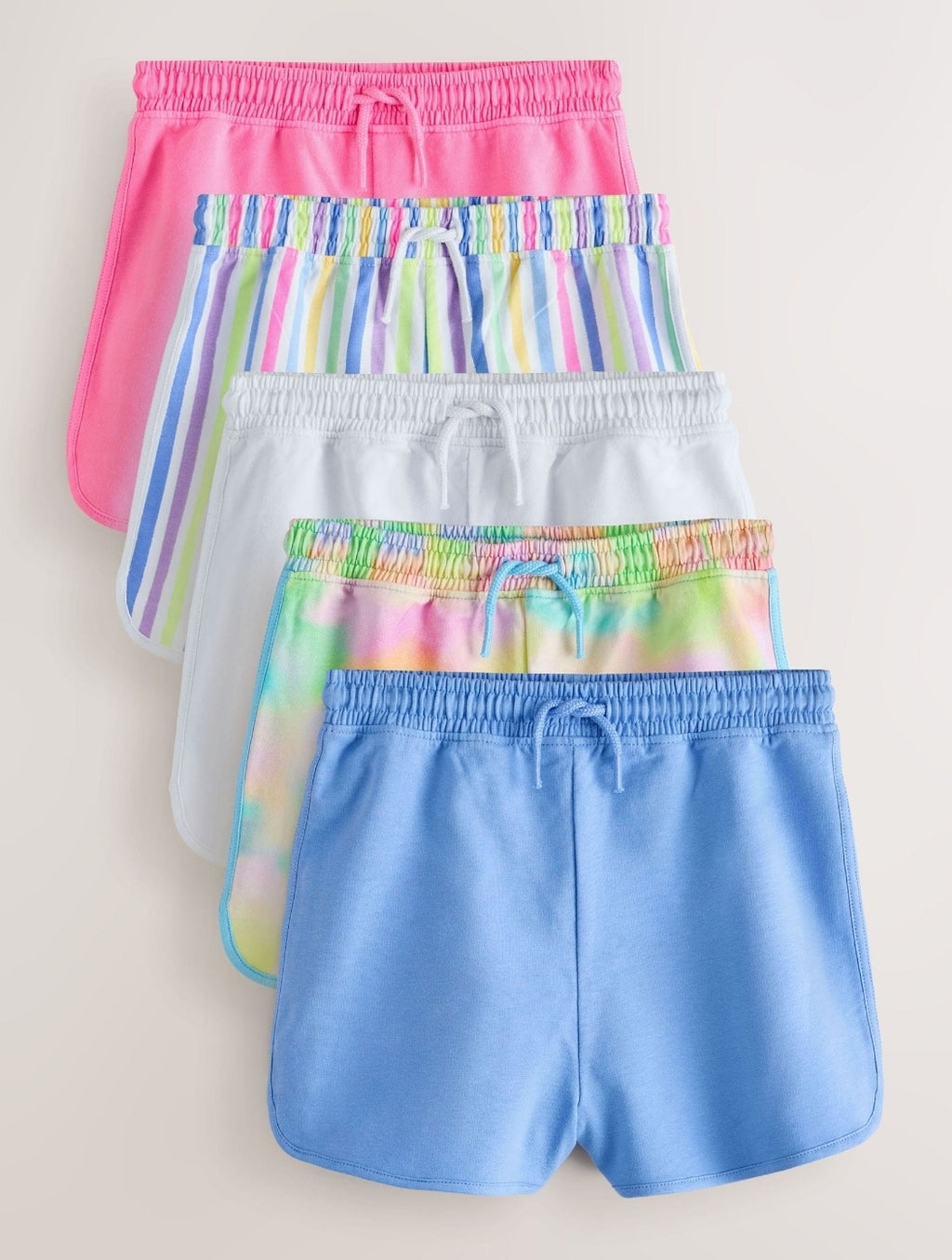 Pink/Rainbow/Stripe Racer Shorts
5 Pack
